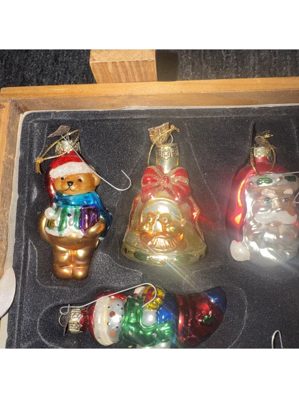 Thomas Pacconi  Christmas ornament set 36 in wood case 2002 Collection [COPY]